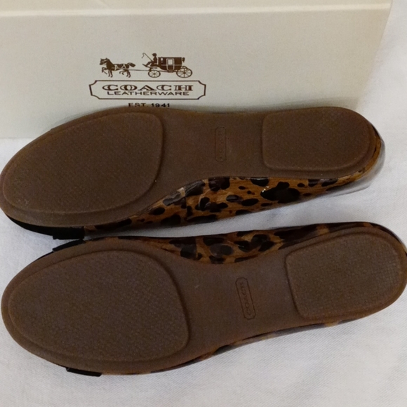 Coach Patent Leopard Print Flats - Picture 4 of 4